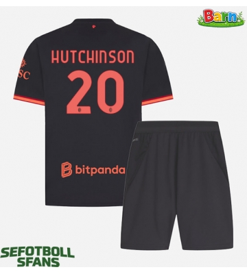 AC Milan Omari Hutchinson #20 Tredjeställ Barn 2026-27 Kortärmad (+ Korta byxor)